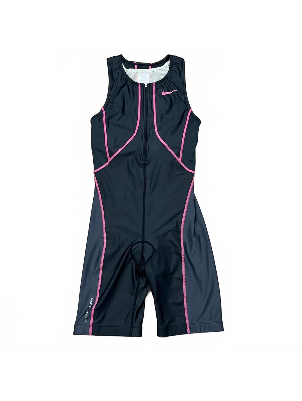 Nike Womens Triathlon Tri Suit Black Pink Size Medium